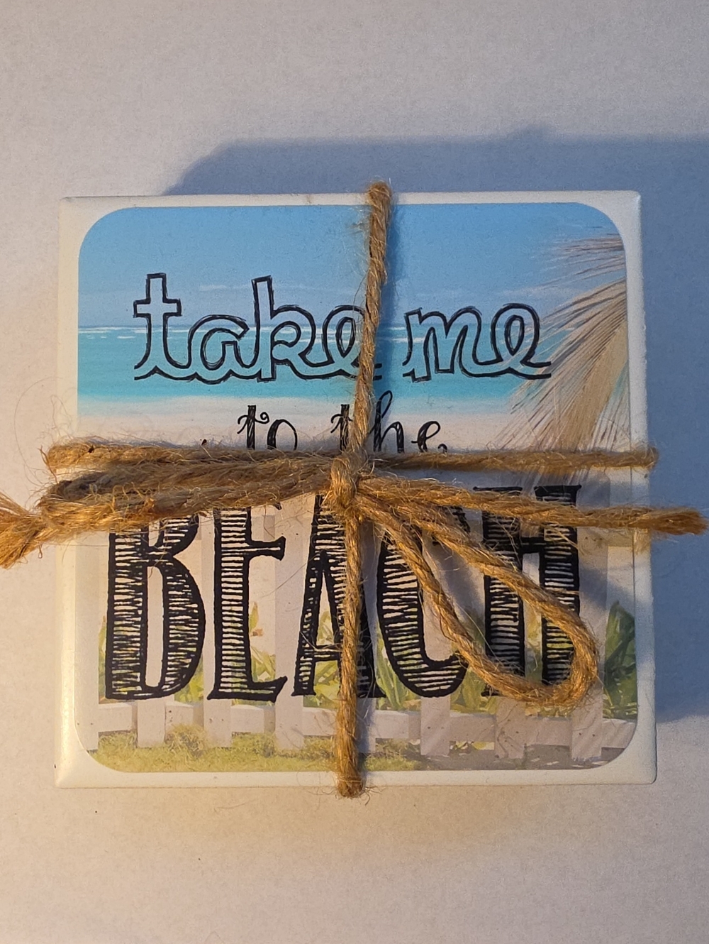 Take Me to the Beach Coasters - Set Of 4